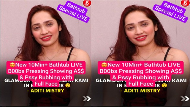 Aditi Mistry New 9Min+ Live Huge – Boobs Pressing Showing Ass & Pssy Rubbing with Full Face