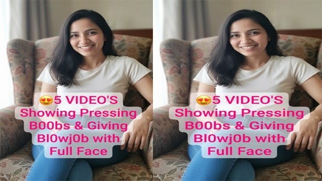 Desi GF Viral Showing Pressing – Boobs & Giving Amazing Blowjob – with Full Face Pron Video