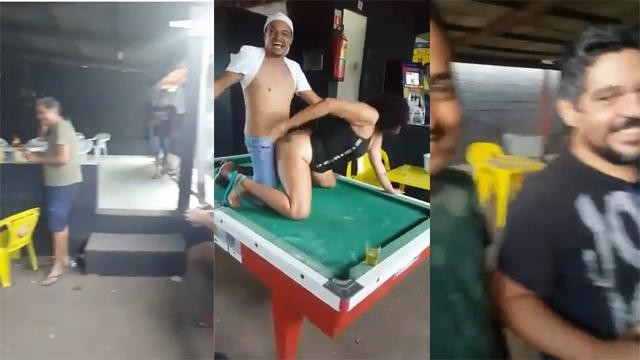 Dringking Lady Fucked her in the club in front of others
