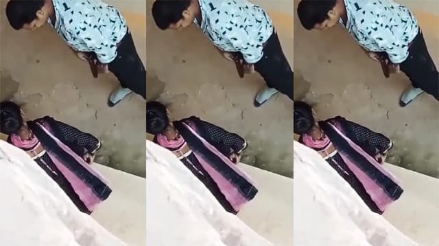 Horny Uncle Fucking Girl Behind Bus Stop Highway