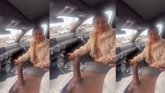 Indian Babe Giving Blowjob – in A Parked Car