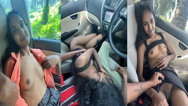 Mallu Young Slim GF Fucking Captured On Car