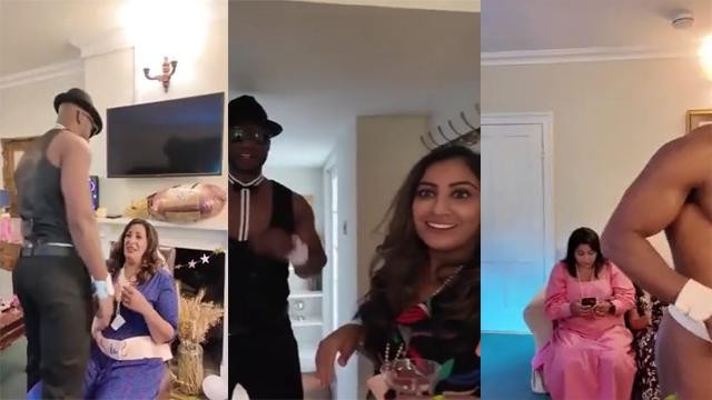 Multiple NRI Milf’s Entertaining With BBC Stripper