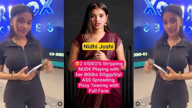 Nidhi Joshi Famous Insta Influencer Paid App Exclusive Stripping Nude Playing