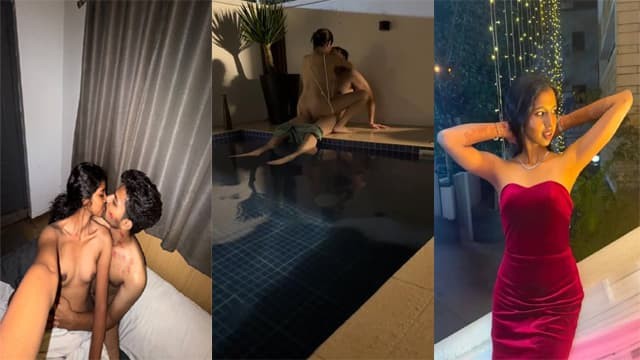 Rich Desi Lovers – Poolside Chudai Viral MMS