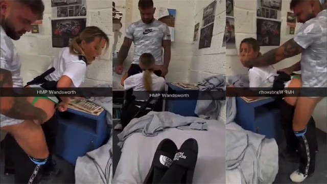 Woman Police Officer Sucking in Jail